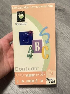CASE AND INLAY ONLY Cricut Don Juan font - NO CARTRIDGE
